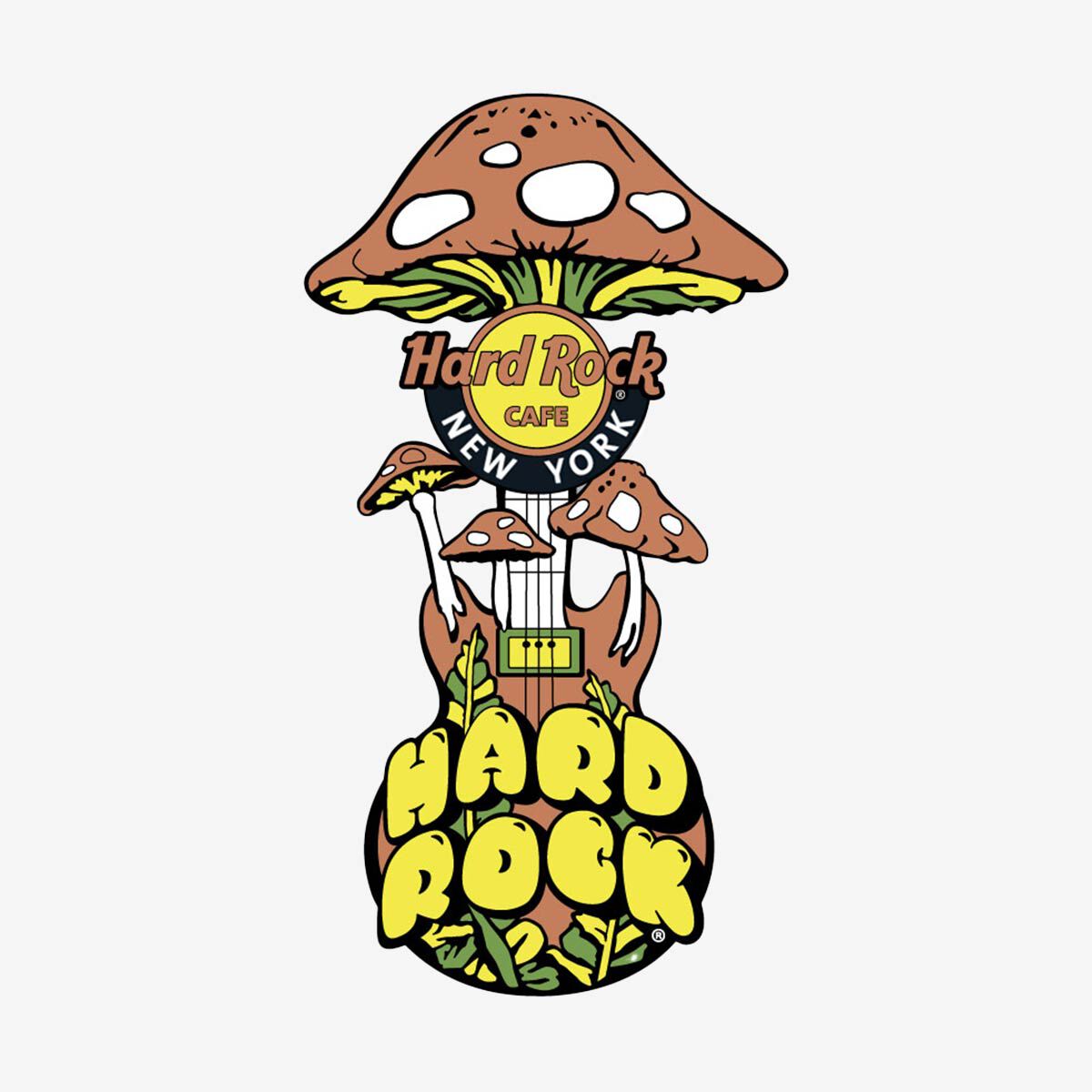 Limited Edition Pin Music Festival Mushroom